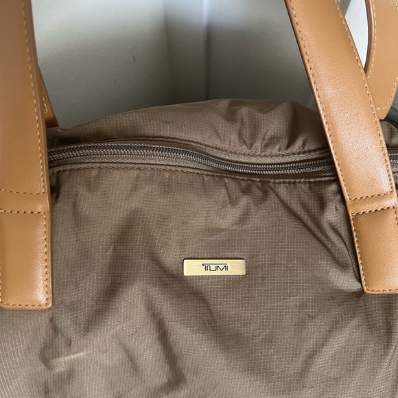 Tumi Nylon Tote with Leather Trim - Picture 2 of 12